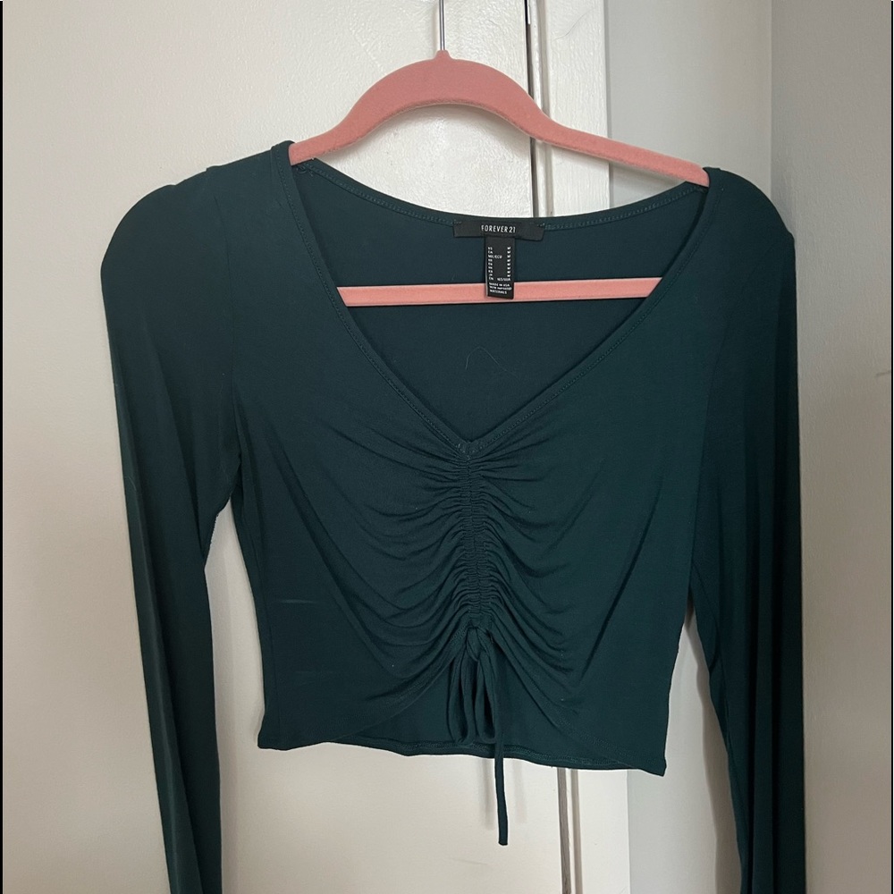 Forever 21- Long Sleeve Crop Top